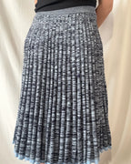 Blue Thick Flowy Skirt