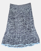 Blue Thick Flowy Skirt