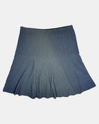 Black and White Pinstripe Midi Skirt