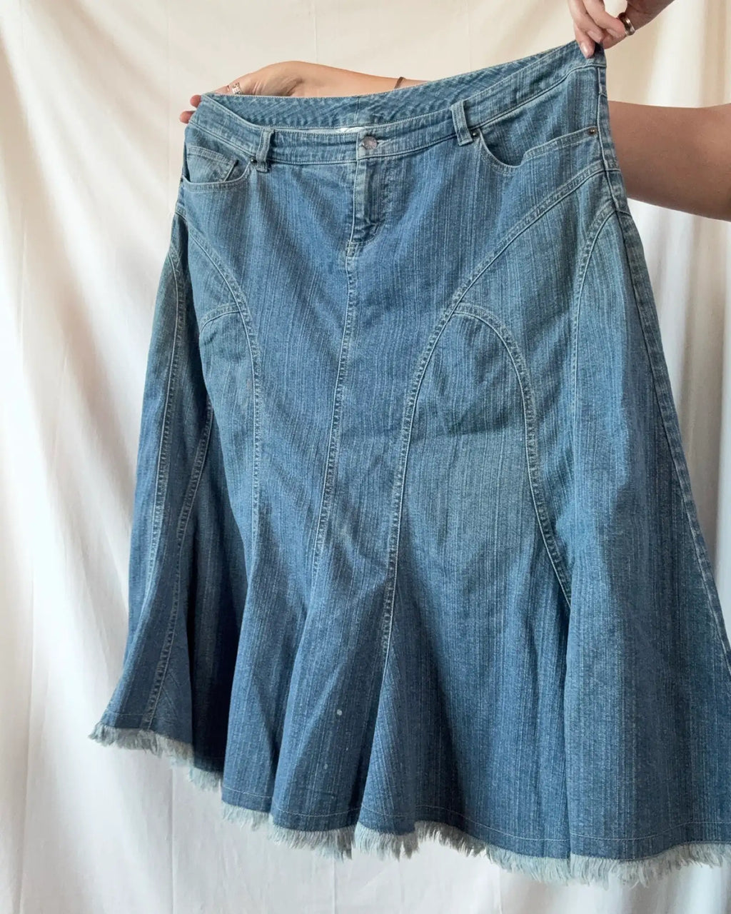 Vintage Laura Ashley Denim Skirt