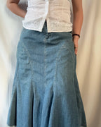 Vintage Laura Ashley Denim Skirt