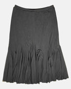 Vintage Flowy Black Mesh Skirt