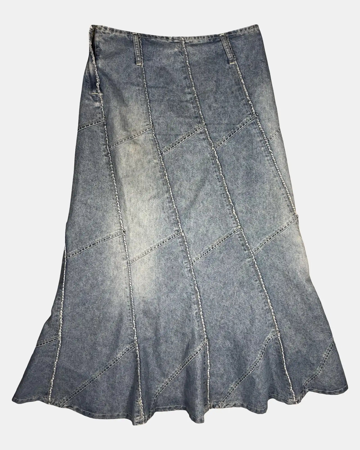 Vintage Denim Maxi Skirt