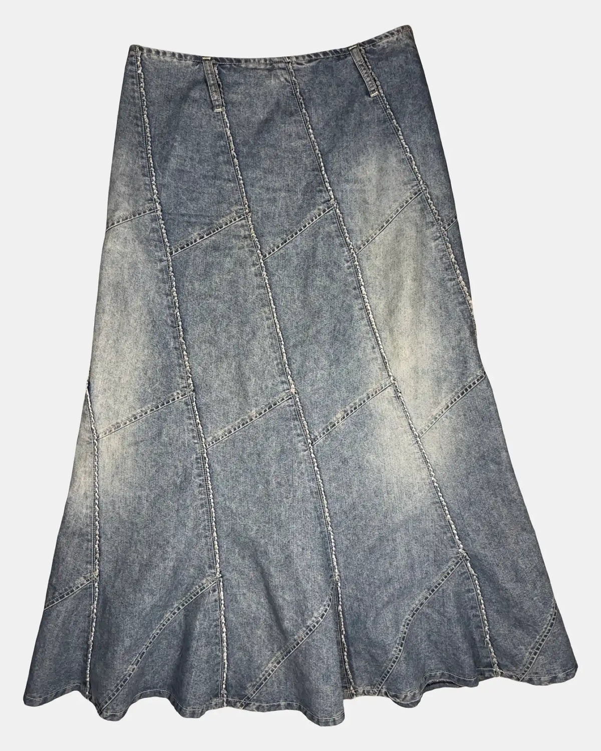 Vintage Denim Maxi Skirt
