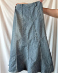Vintage Denim Maxi Skirt