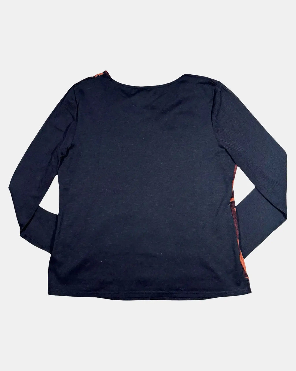 Orange and Black Mesh Long Sleeve