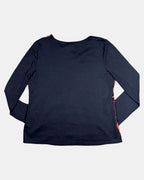Orange and Black Mesh Long Sleeve
