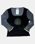 Velvet Peacock Top