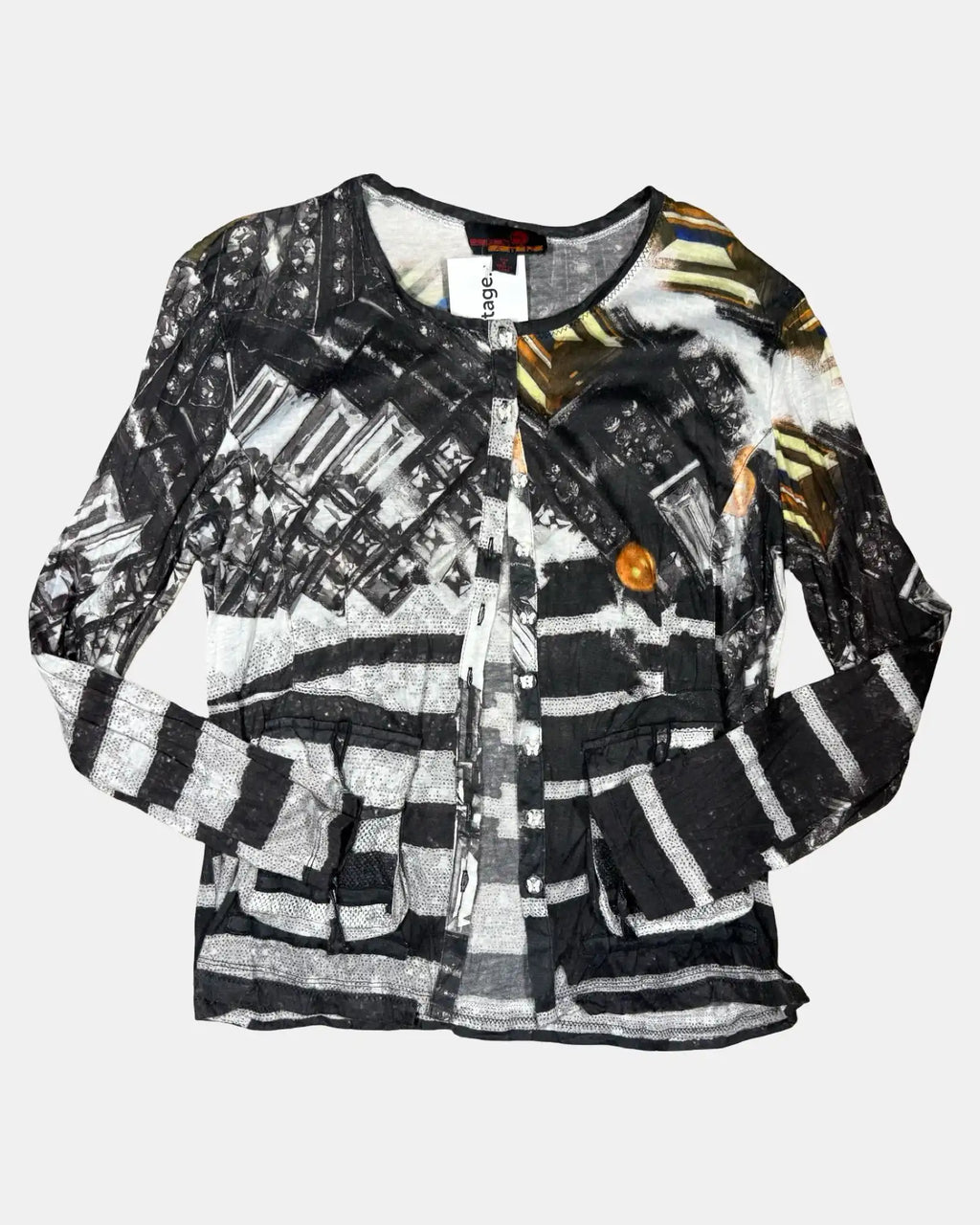 Colourful Long Sleeve Button-Up