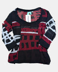 Black and Red Mesh Top | Estimated Size 10-12