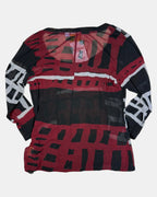 Black and Red Mesh Top | Estimated Size 10-12