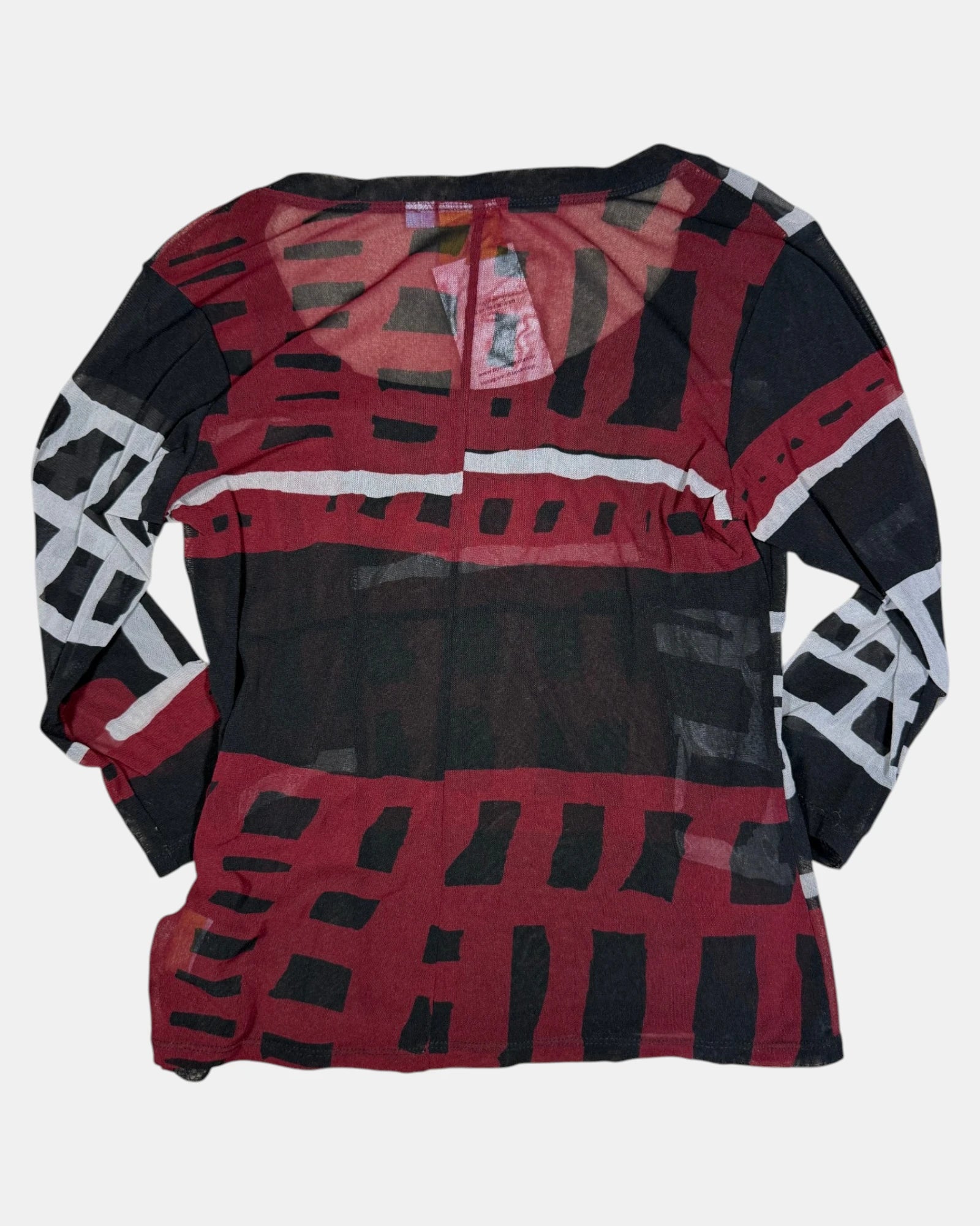 Black and Red Mesh Top | Estimated Size 10-12