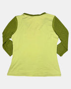 Green Mesh Sleeve Top | Size 14