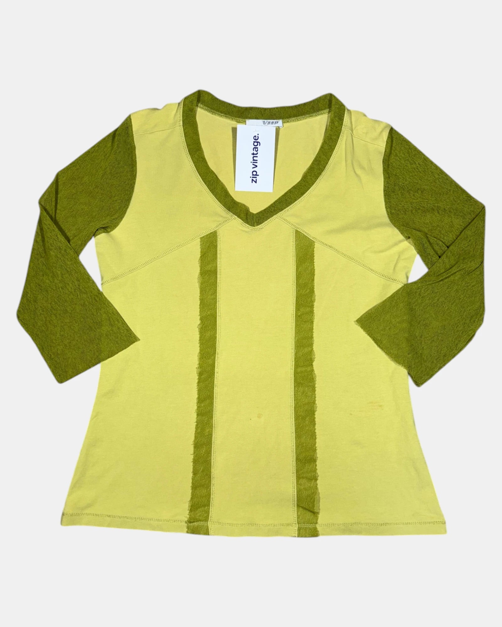 Green Mesh Sleeve Top | Size 14