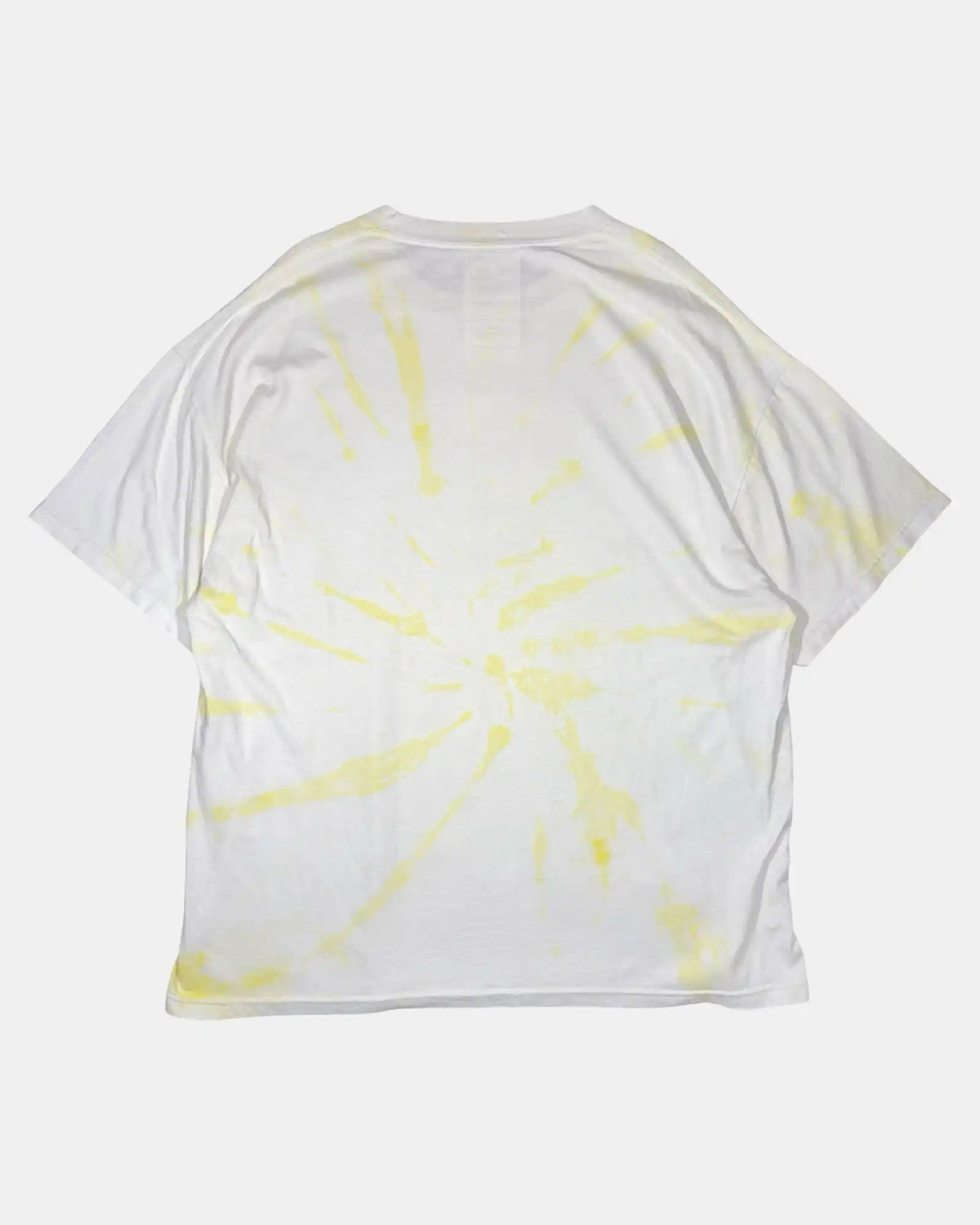 White and Yellow Tie Die Graphic Tee