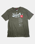 Quicksilver Green Graphic Tee | Estimated Size XL - Zip Vintage