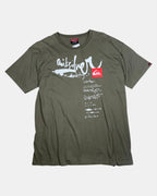Quicksilver Green Graphic Tee | Estimated Size XL - Zip Vintage
