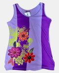 Y2K Purple Floral Top  | Size M