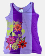 Y2K Purple Floral Top  | Size M