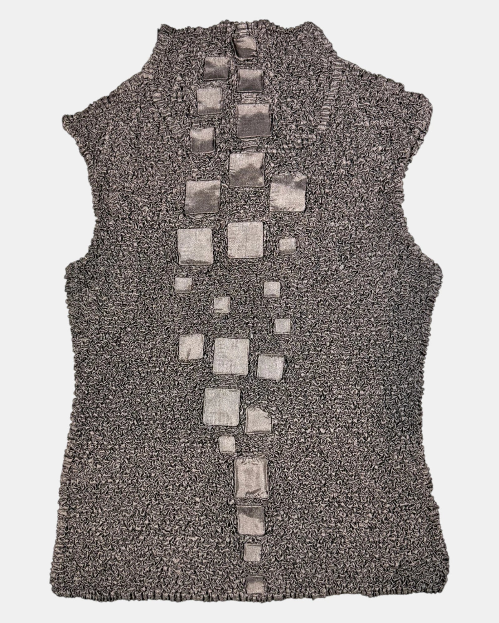 Brown Textured Top  | Estimated Size S-M