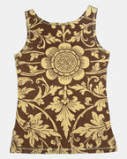 Y2K Brown and Yellow Tank Top