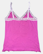 Pink Floral Cami Top | Estimated Size S - Zip Vintage