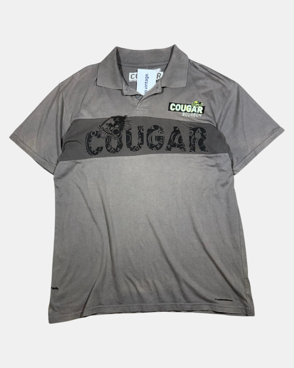 Cougar Bourbon Polo Shirt | Size L - Zip Vintage