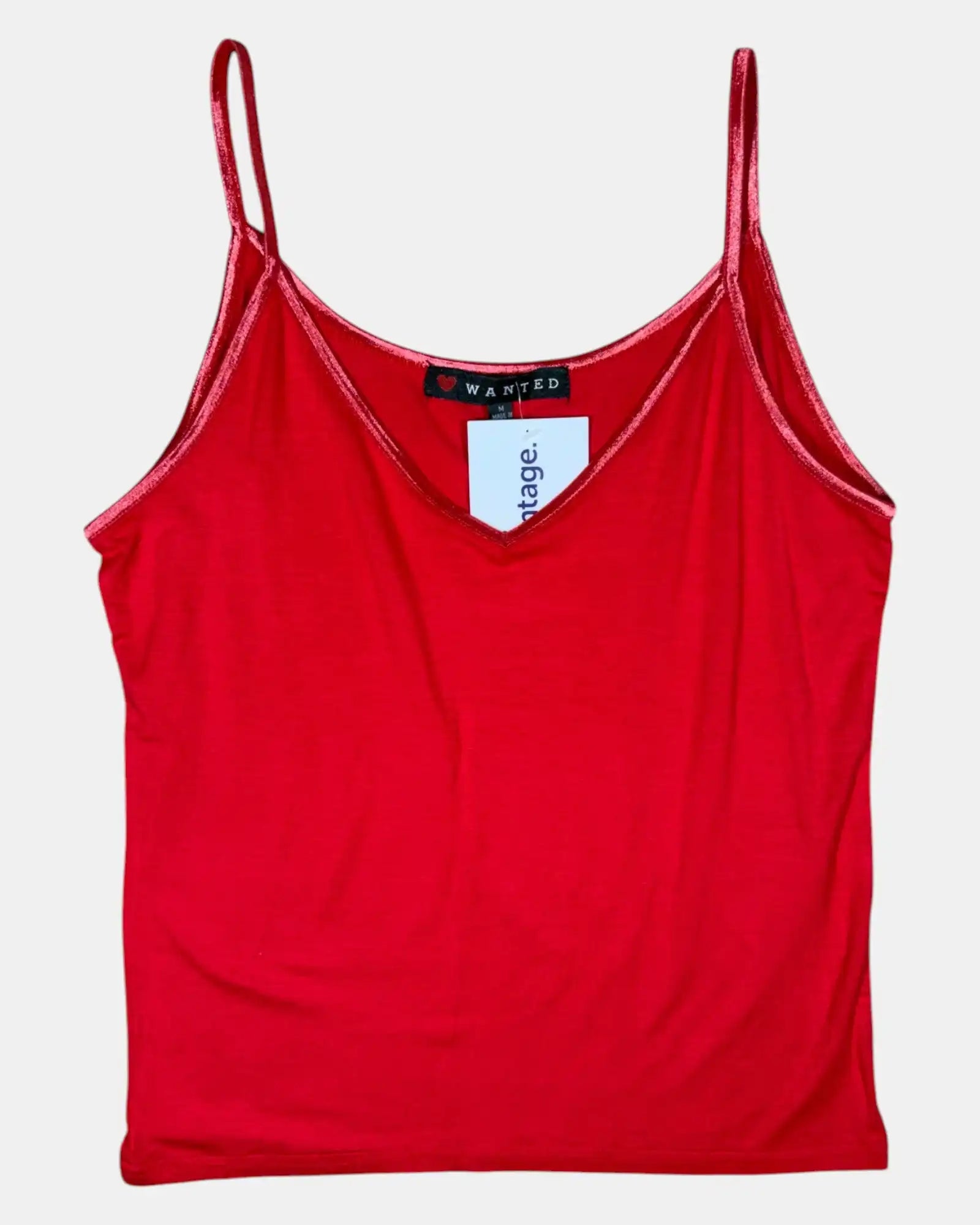 Wanted Red Singlet Top
