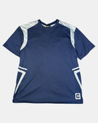 Blue Sports Top with Grey Detailing