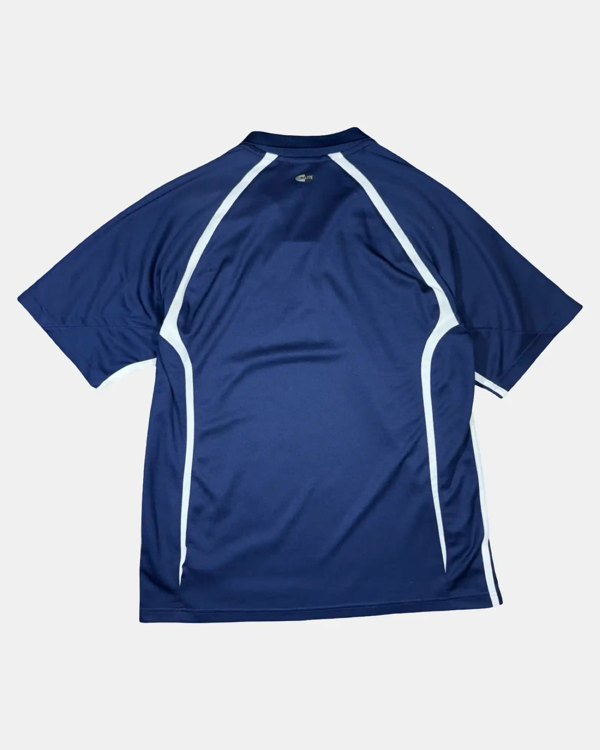 Adidas Blue Sports Polo Shirt with Stripes