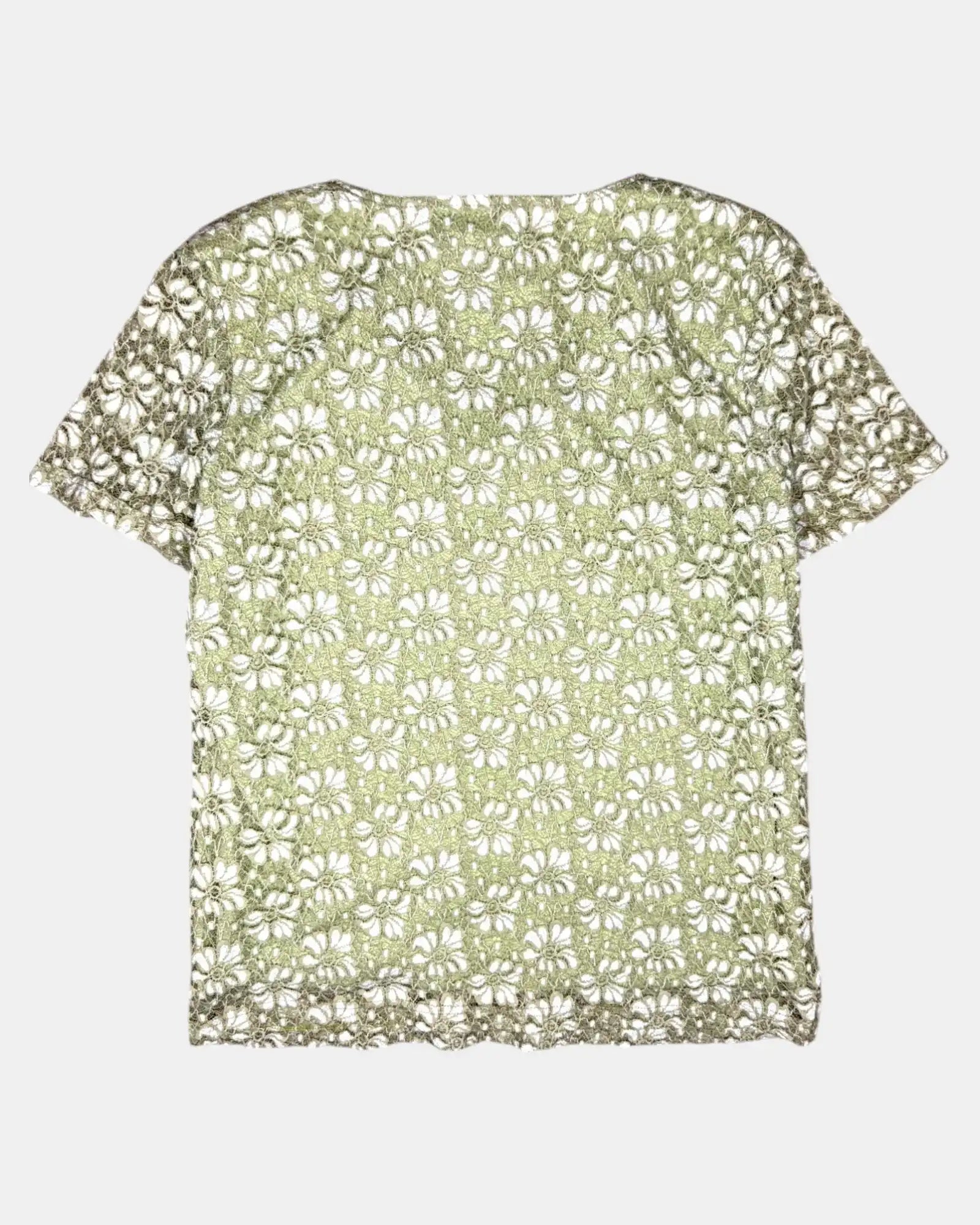 Layered Mesh Green Top