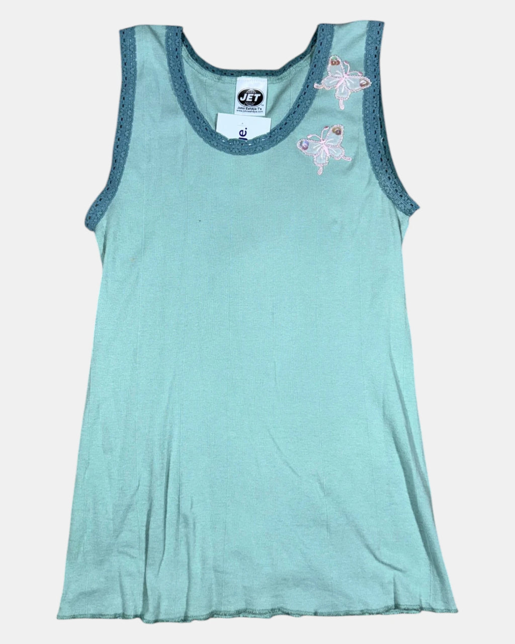 Y2k Blue Two Toned Butterfly Cami Top | Estimated Size S - Zip Vintage