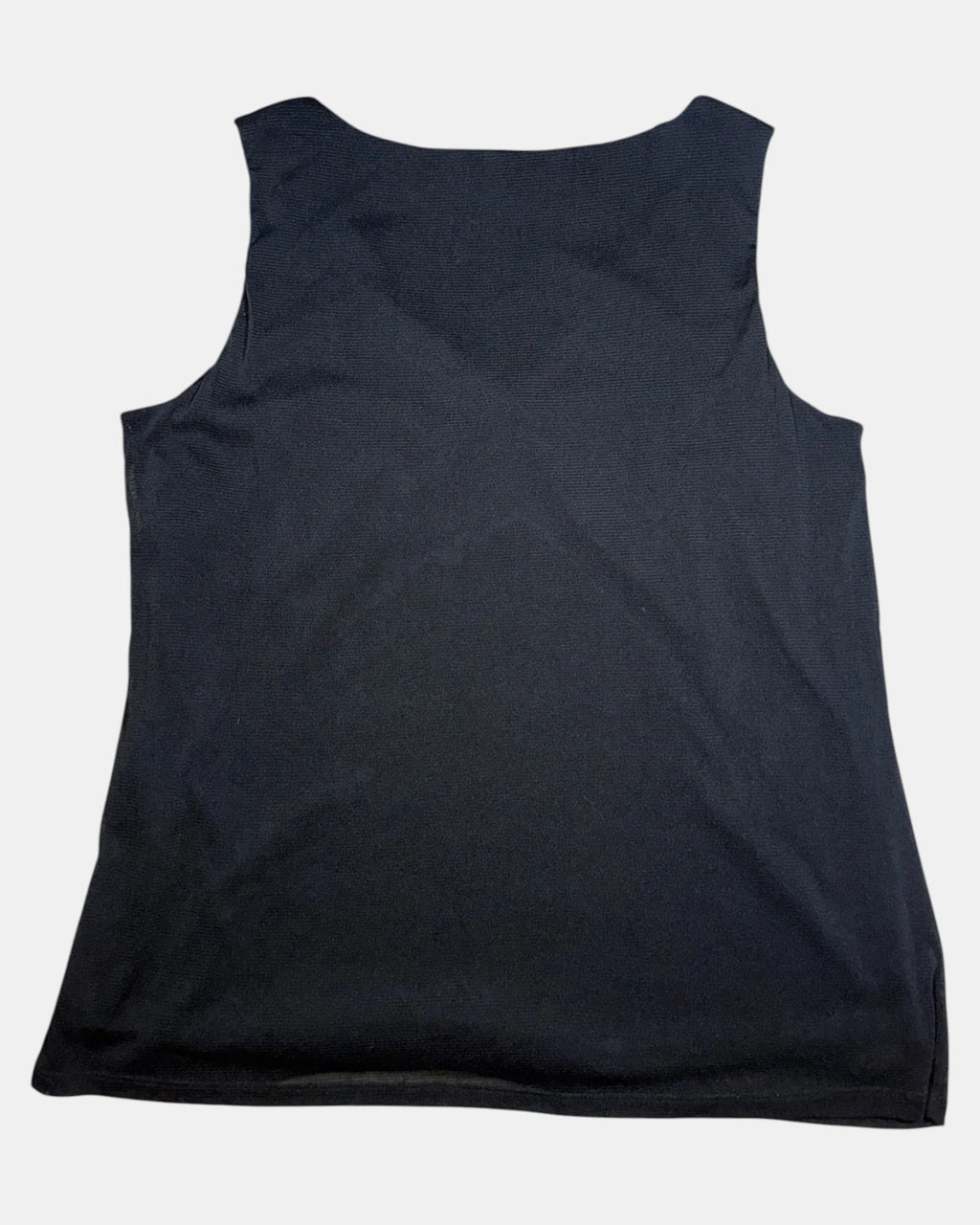 Black Beaded 2000s Mesh Top | Size 16