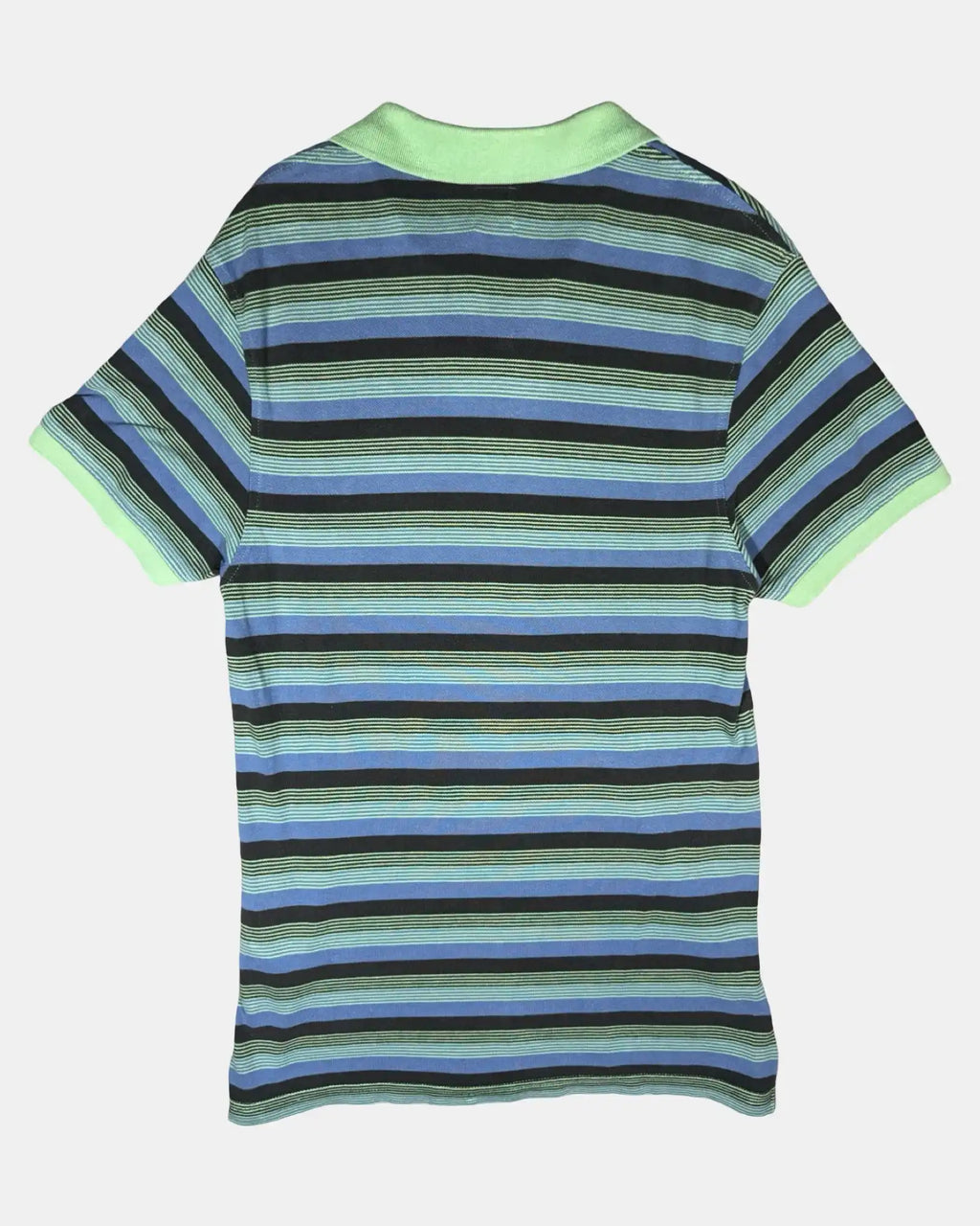 Levi's Green & Blue Striped Polo Shirt