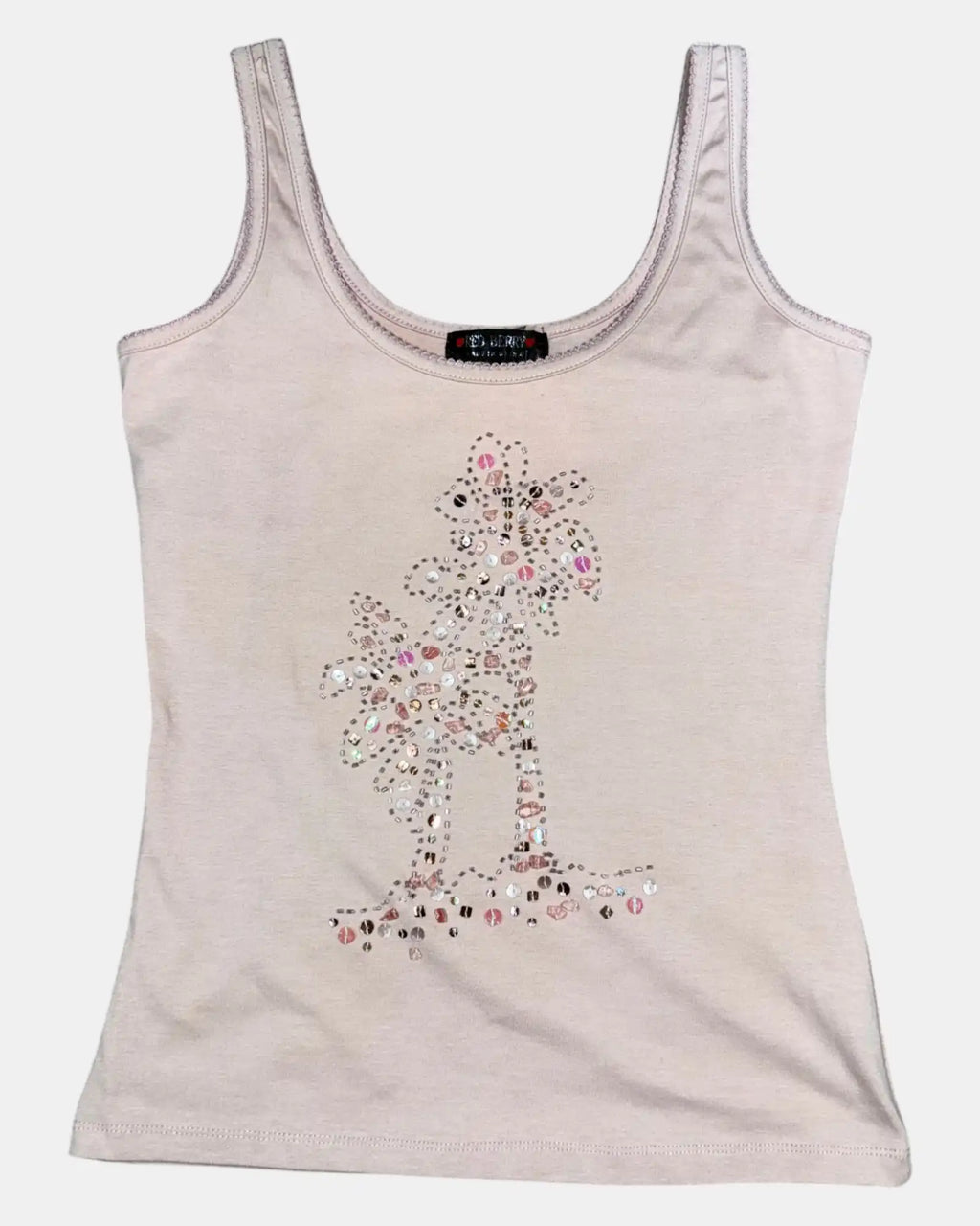 Light Pink Beaded Cami Top