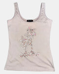 Light Pink Beaded Cami Top