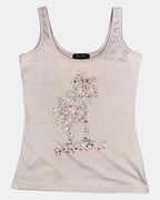 Light Pink Beaded Cami Top