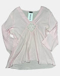 Light Pink Square Shaped Flowy Top