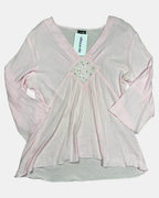 Light Pink Square Shaped Flowy Top
