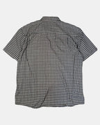 Red & Grey Button-Up