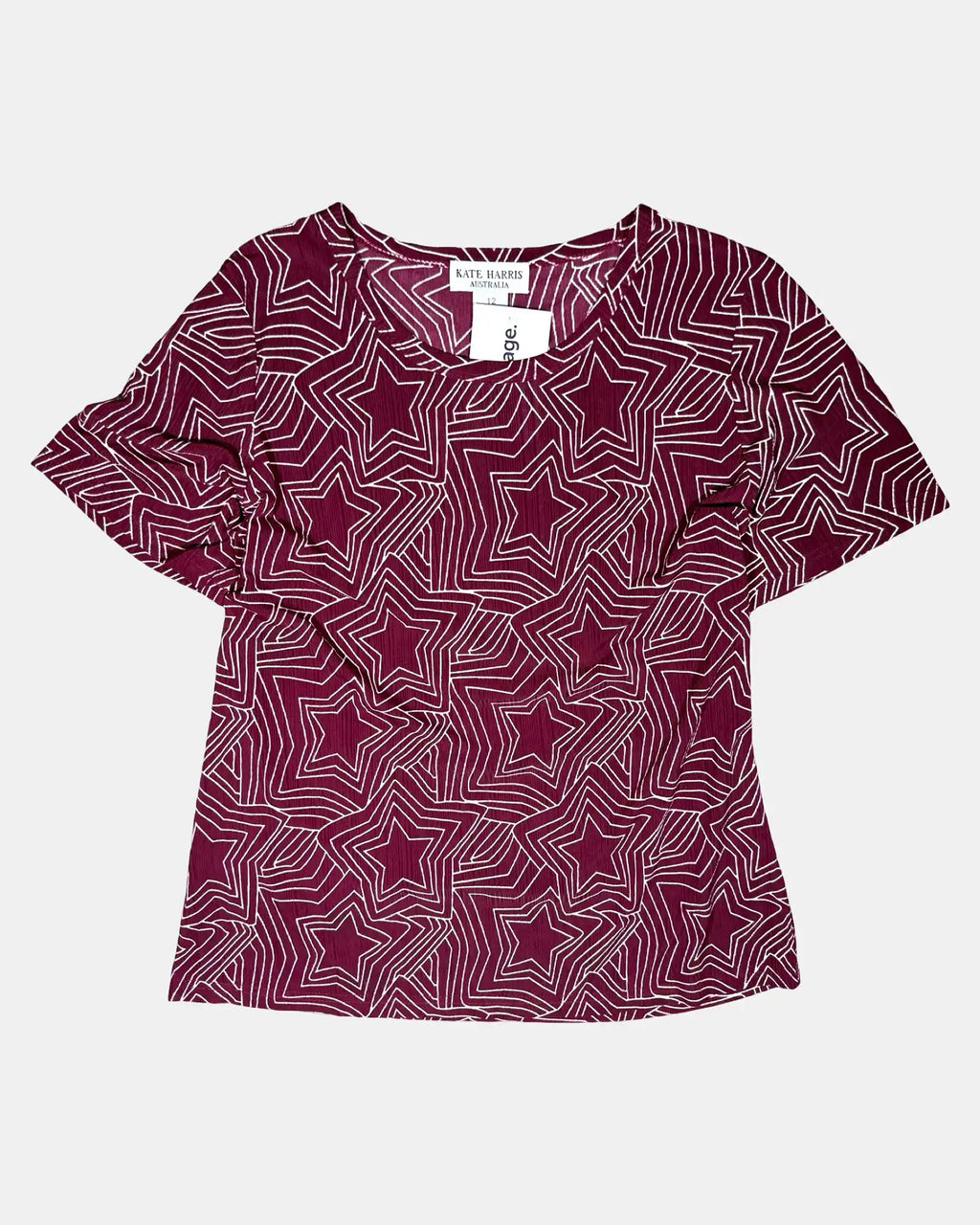 Burgandy Star Shirt