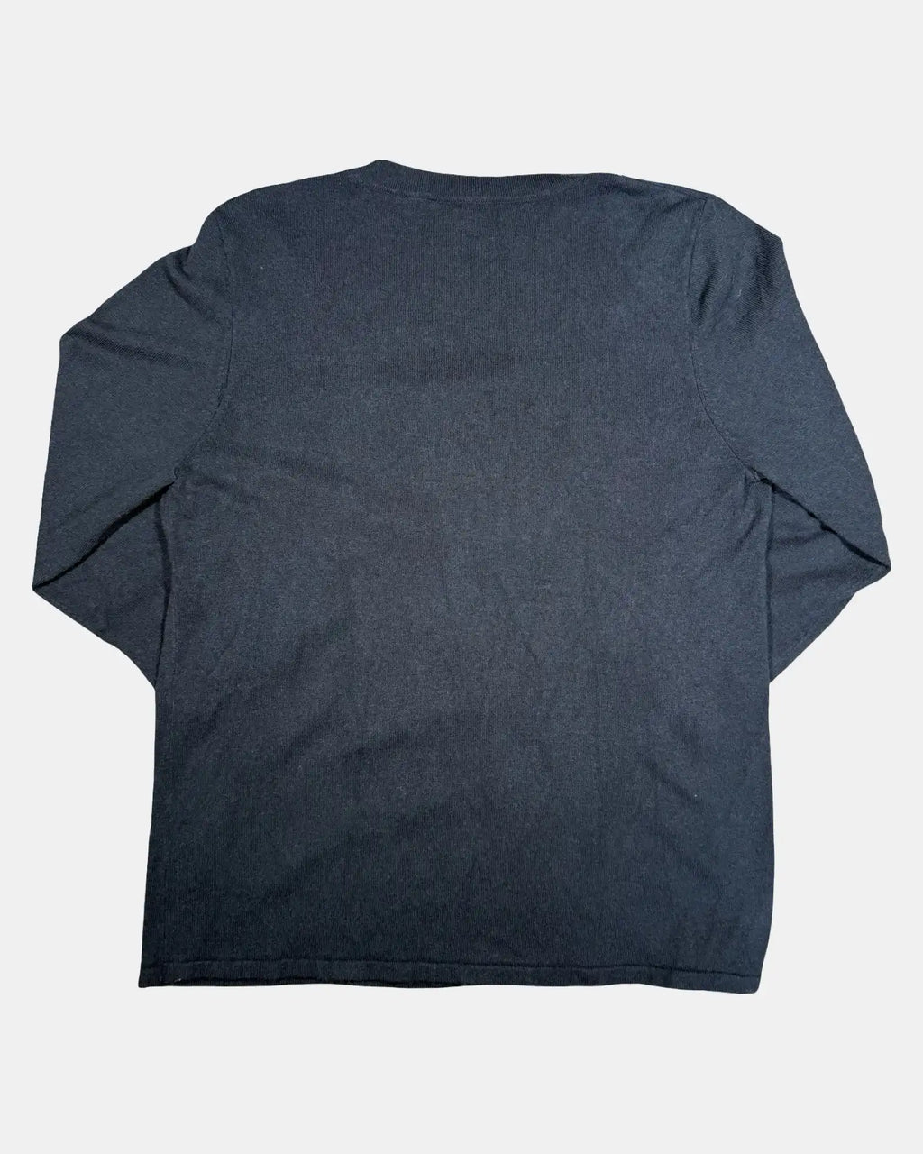 Black Long Sleeve Knit with Twist Neck
