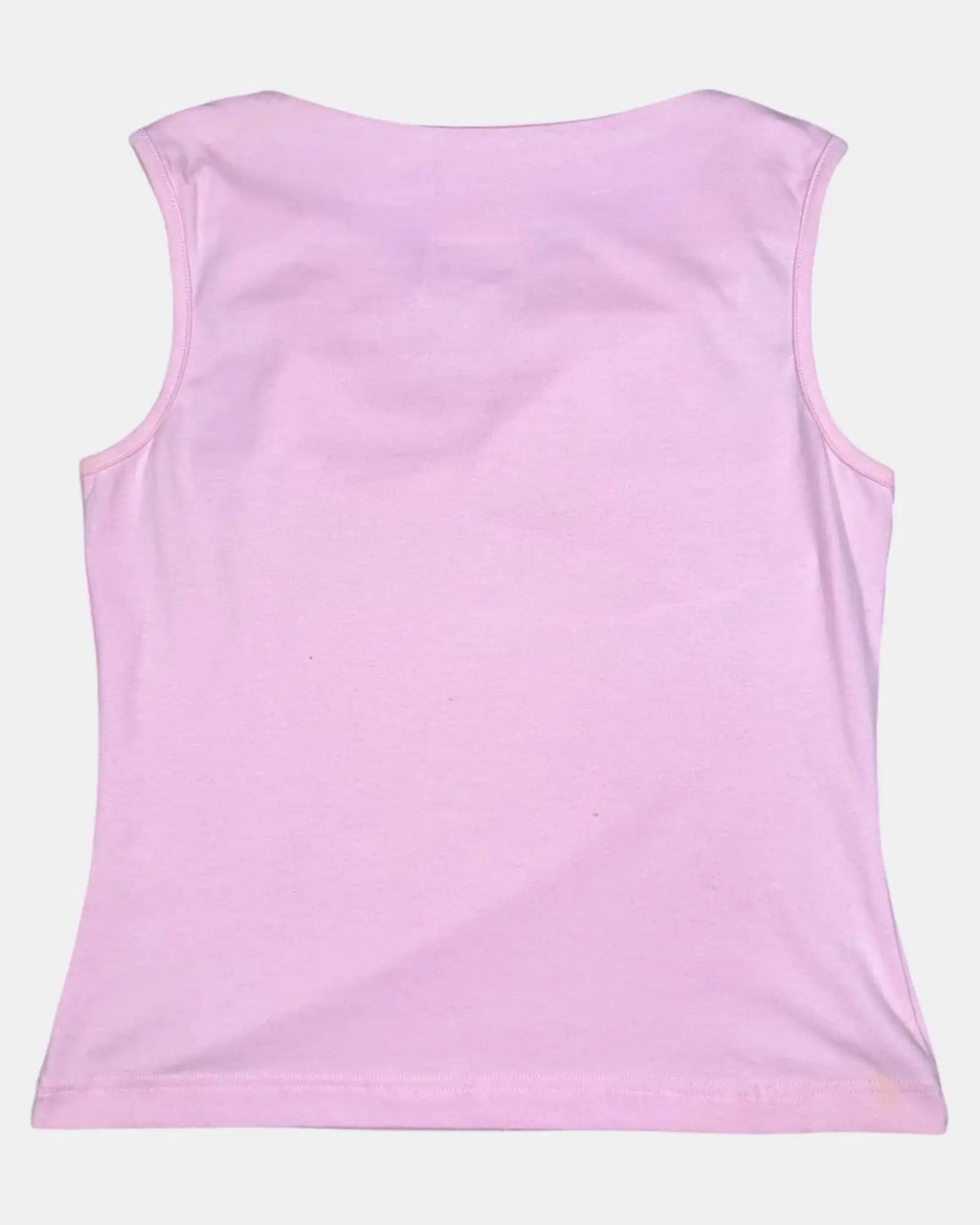 Pink Tank Top with String of Beads