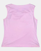 Pink Tank Top with String of Beads