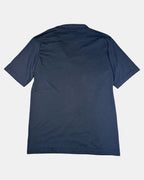 Blue Polo Shirt with Blue & Cream Stripe