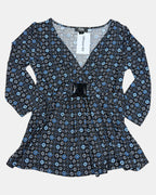 Blue & Black 90s Long Sleeve with Buckle | Size L