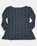 Blue & Black 90s Long Sleeve with Buckle | Size L