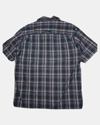 Black Red & Purple Checked Button-Up