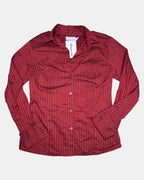 Red Striped Button Up Top | Size 10