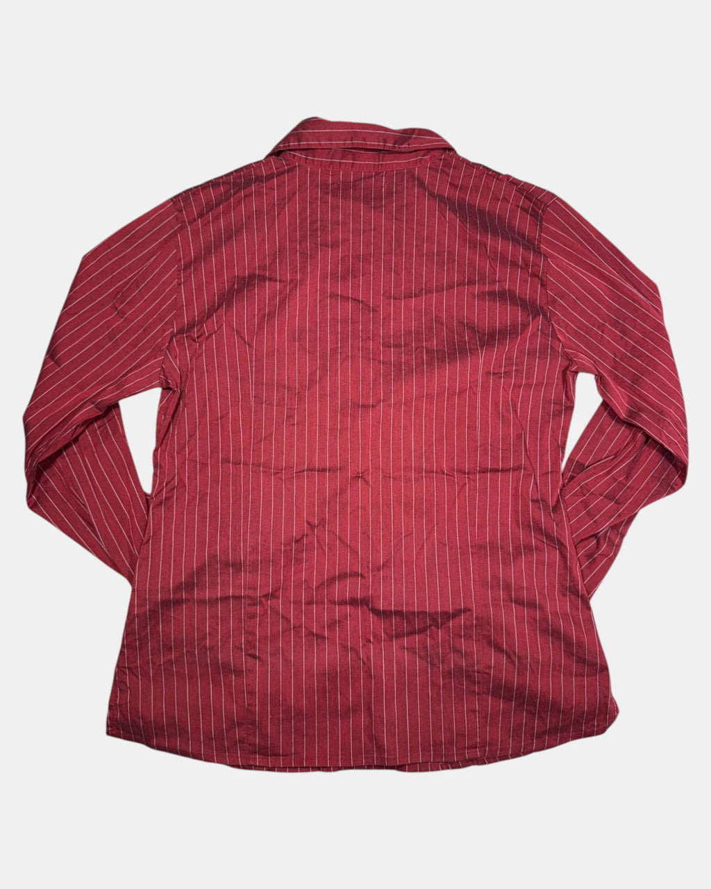 Red Striped Button Up Top | Size 10